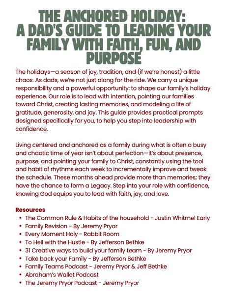 The Anchored Holiday Guide